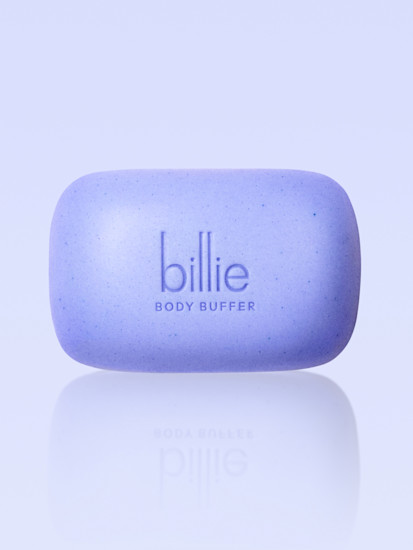 purple body buffer bar for exfoliating