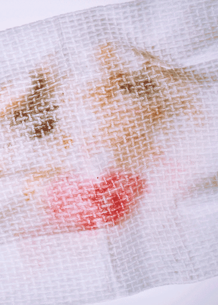 Wonder wipe with makeup on it