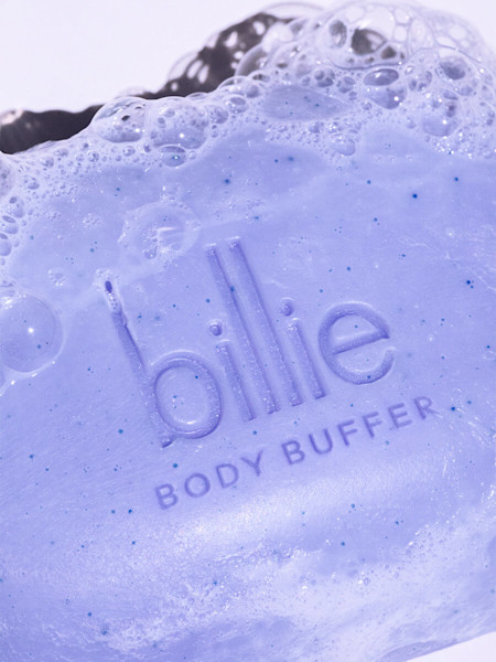 body buffer laying on soapy water