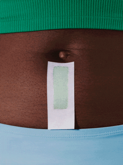 Animated image cycling through Billie Body & Underarm wax strip being used on a woman's belly, Face & Bikini wax strip being used on a woman's face, and a DreamPop Billie Razor on its magnetic holder on a white tiled shower wall.