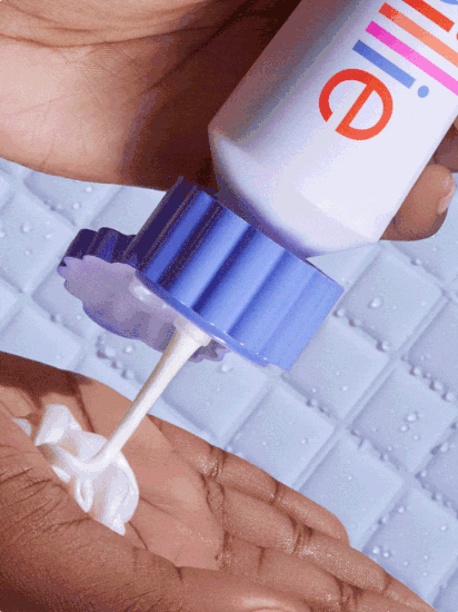Animated image cycling through lavender and bergamot Whipped Shave Cream, Billie purple sparkle razor on a magnetic holder, and Billie Body Buffer being used to exfoliate a leg before shaving.